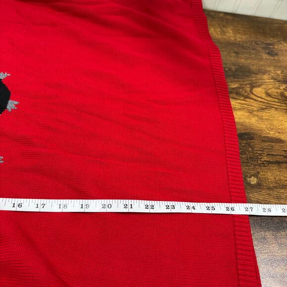 Coldwater Creek Plus Size 2X Penguin Sweater Red Winter Holiday Winter Christmas - Picture 12 of 13